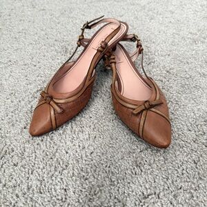Bottega Veneta Brown Heeled Shoes with Pointed Toe